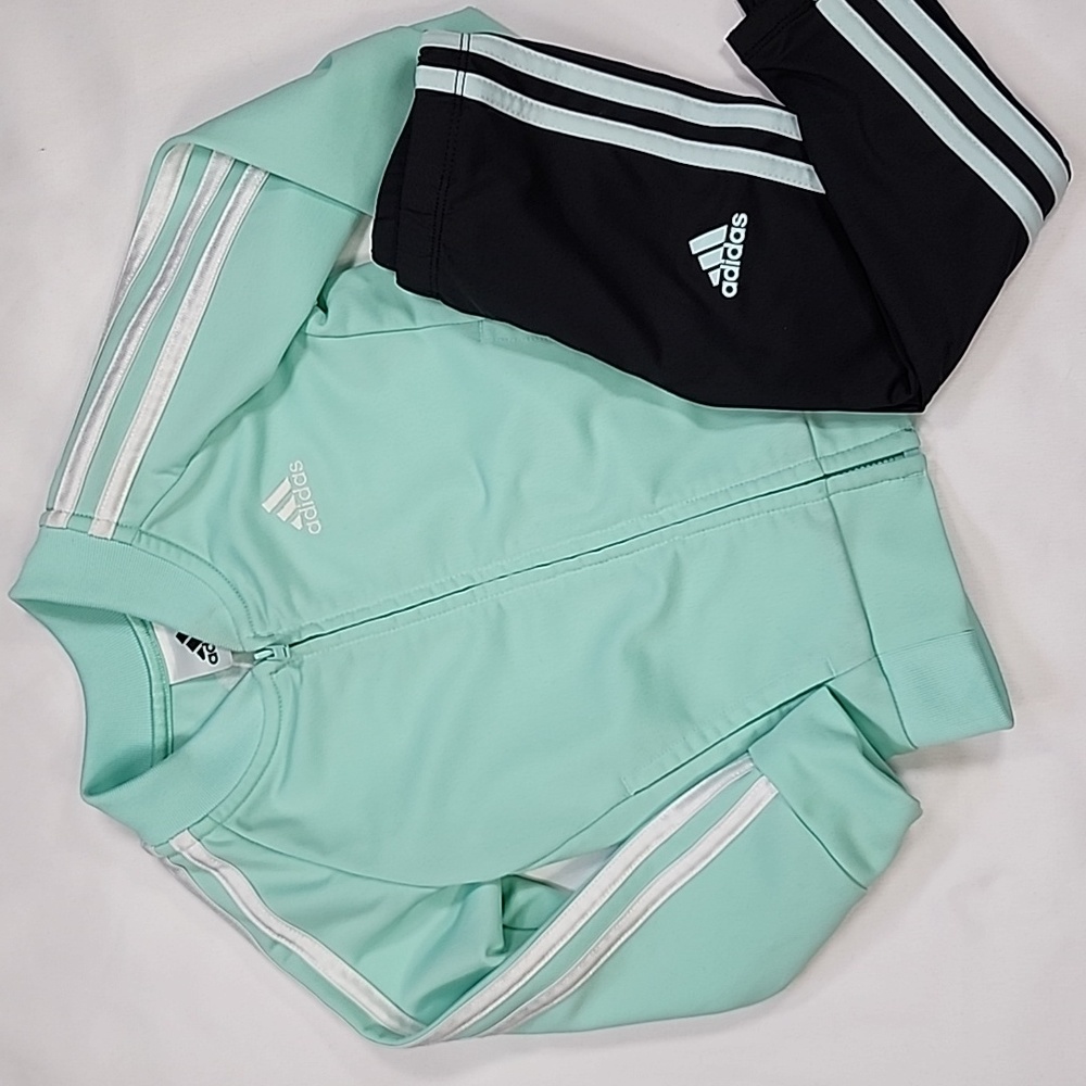 ADIDAS TRACK JACKET WITH MATCHING LEGGINGS  SIZE 2T